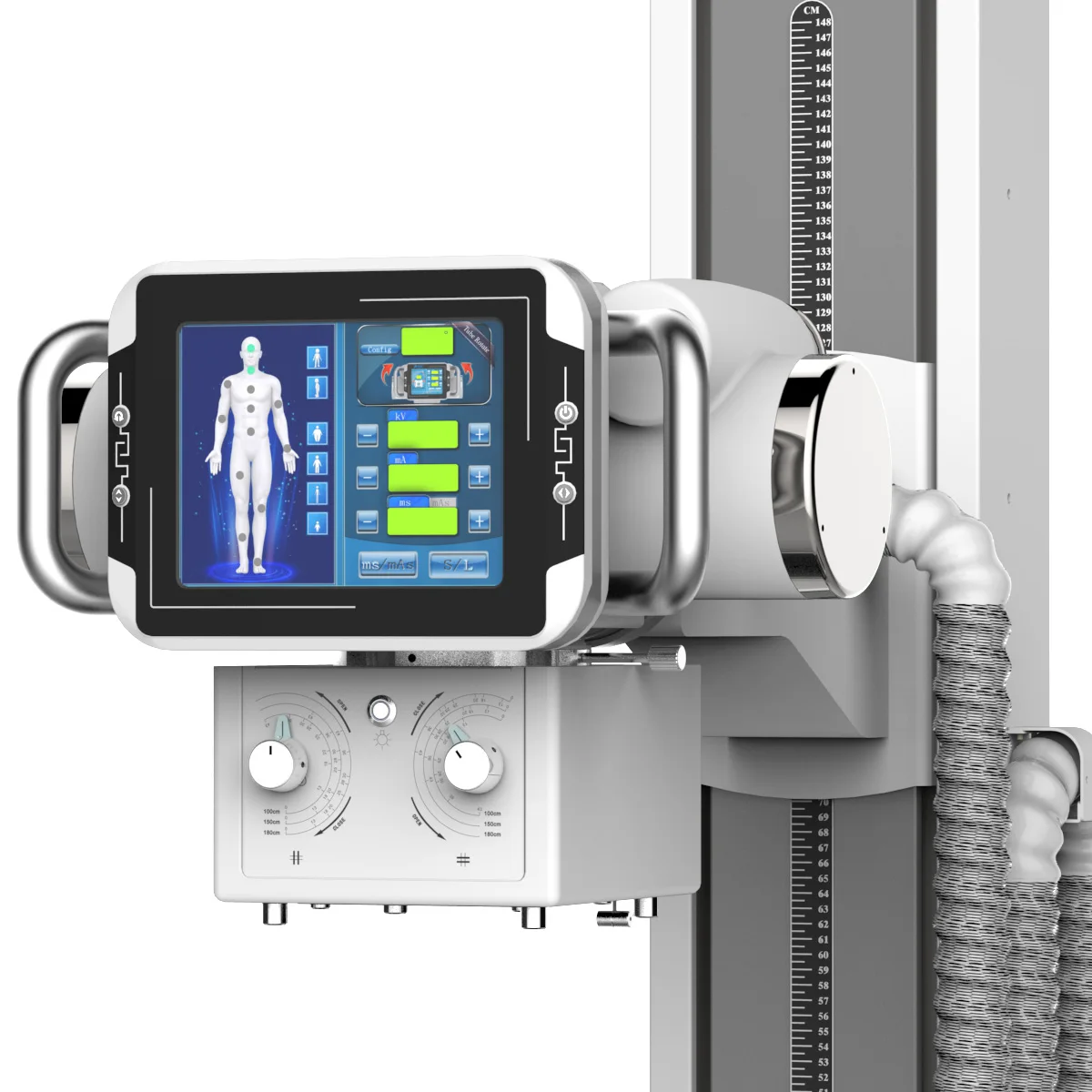 Medical High Frequency Radiography System Digital Stationary DR X Ray Machine Scanner Prices supplier