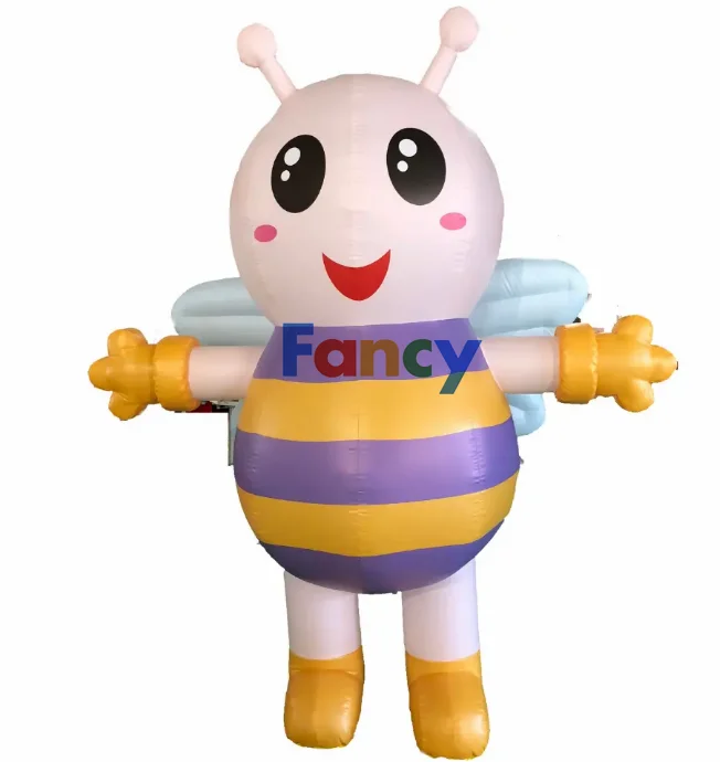 Pvc Inflatable Silkworm Larva Cartoon Models/big Cartoon Characters/inflatable Cartoon Robot Inflatable Robot Man on Sale