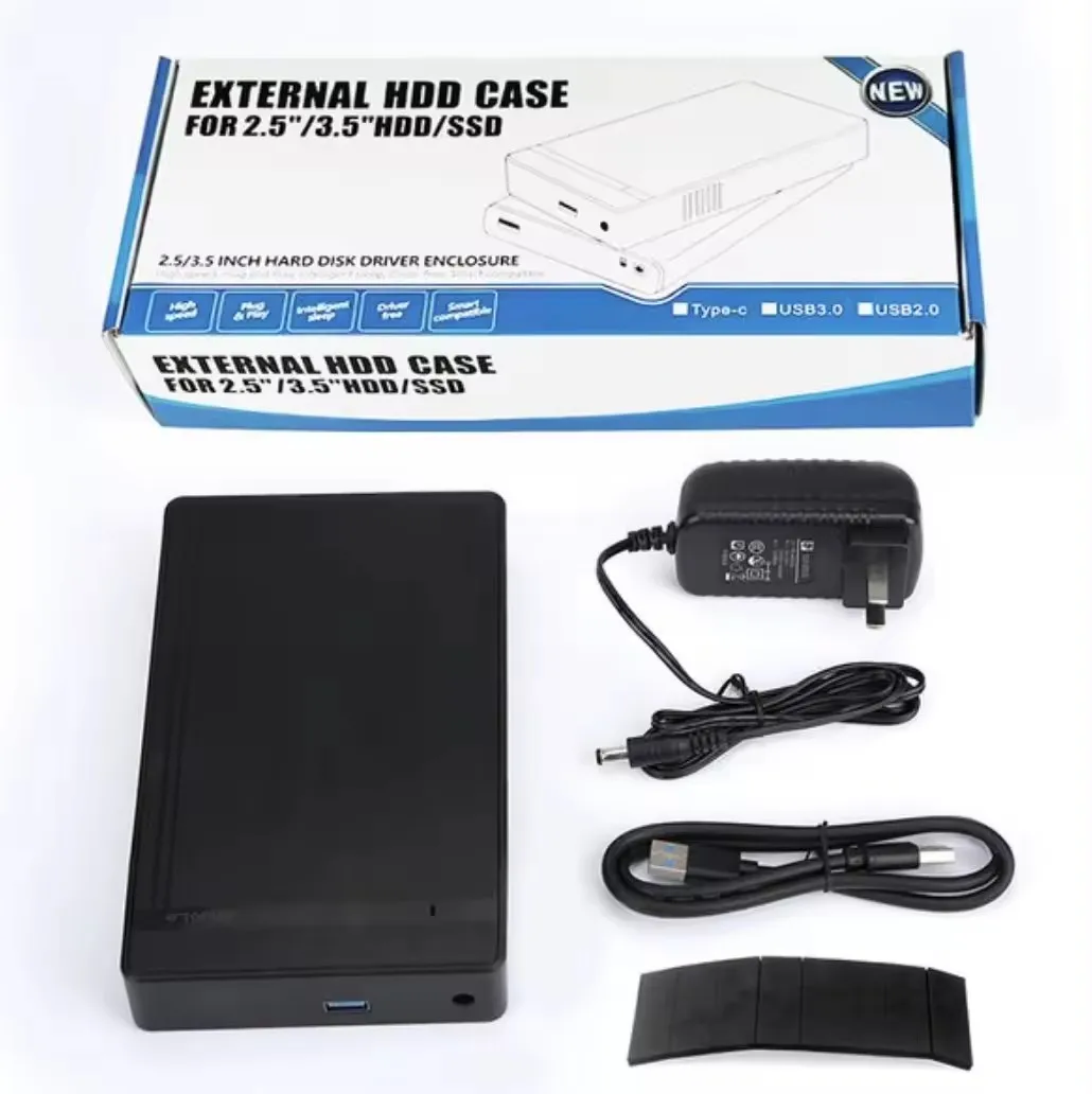 High Speed HDD case USB SATA HDD Enclosure External Hard  Disk Drive Case for HDD