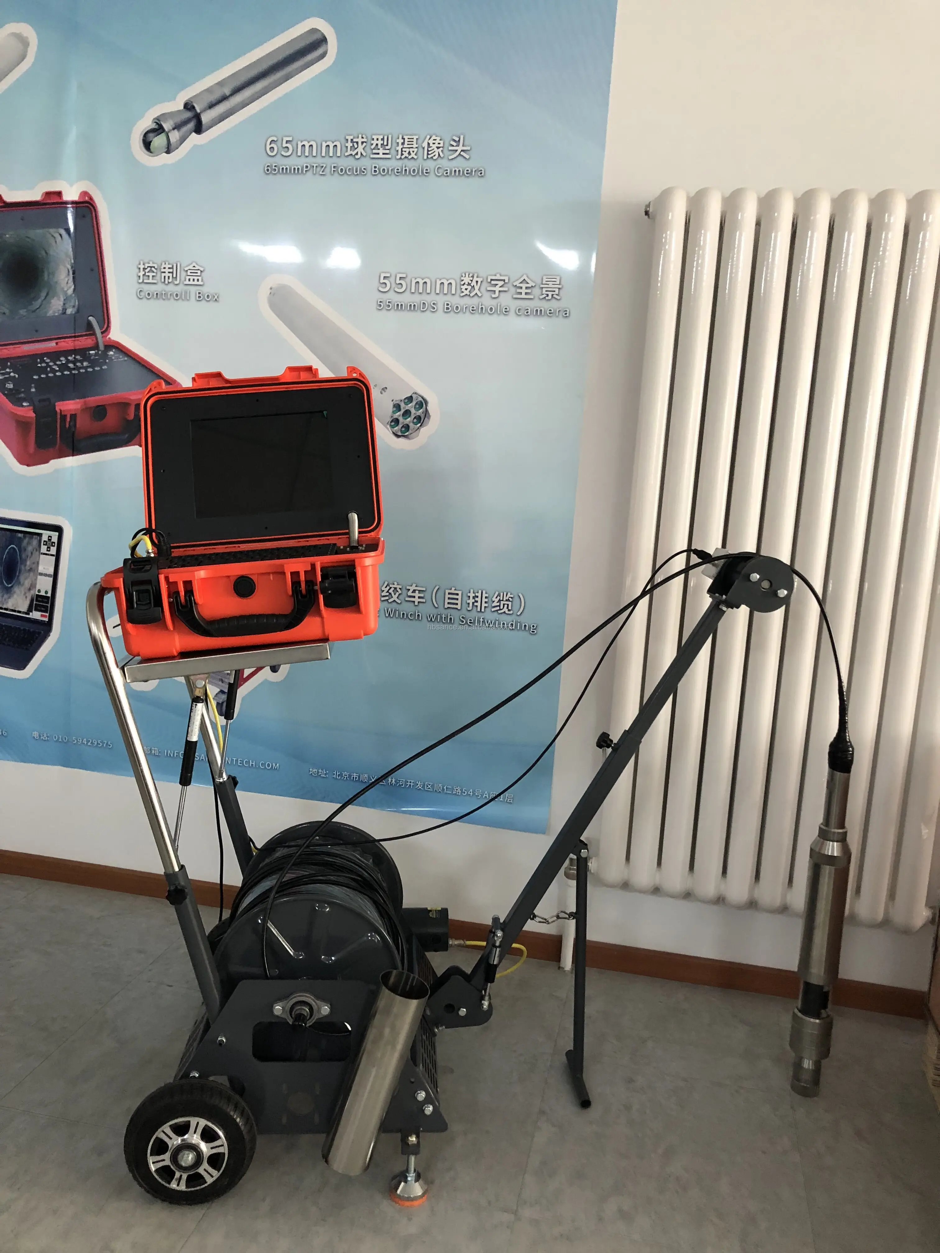 360 Degree Rotate Deep Well Borehole Inspection Camera/well Inspection ...