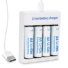4 batterie + 1 caricabatterie