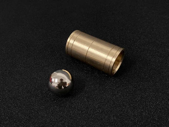 Шар и трубка таинственные (латунные) фокусы с крупным планом иллюзии забавные волшебные шары поднимающие падения сценические игрушки-Волшебники