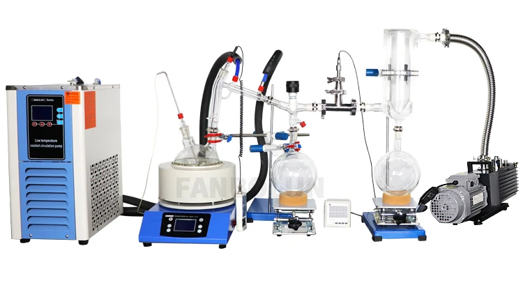 Mini 2l 5l 10l 20l Short Path Fractional Distillation Equipment Kit ...