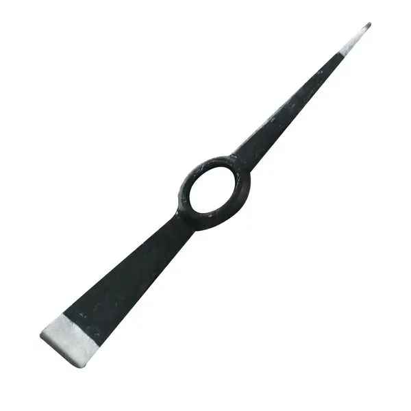 Heavy-Duty Stainless Steel Pickaxe with Reinforced Handle for Rock Breaking and Excavation in Mining Operations