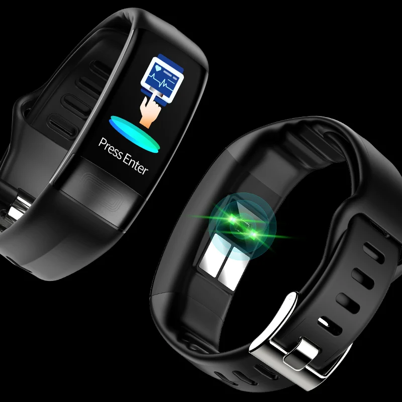 ECG Fitness Tracker P11 Smart Bracelet with Blood Pressure