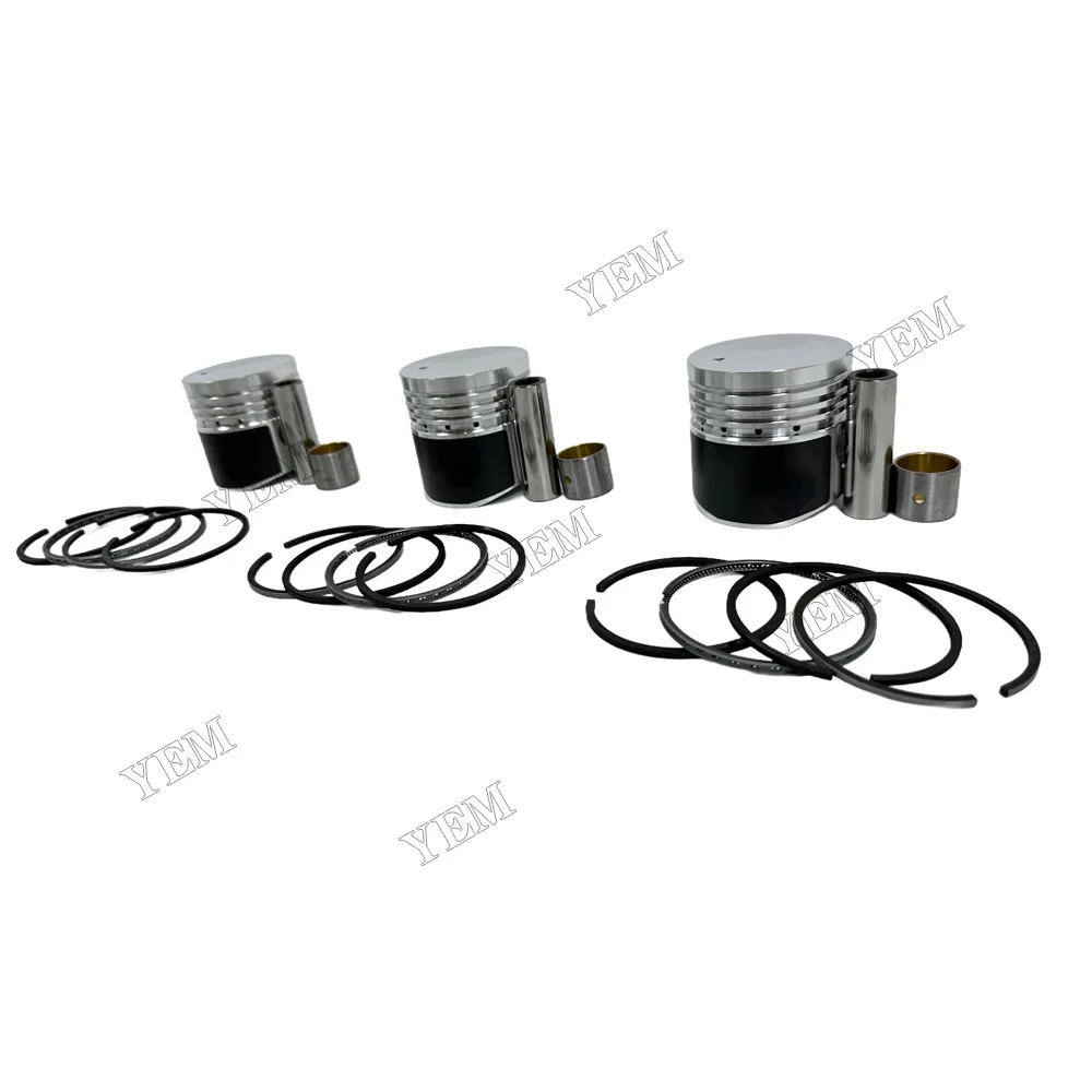 Piston Kit Fit for Mitsubishi K3B Engine 6