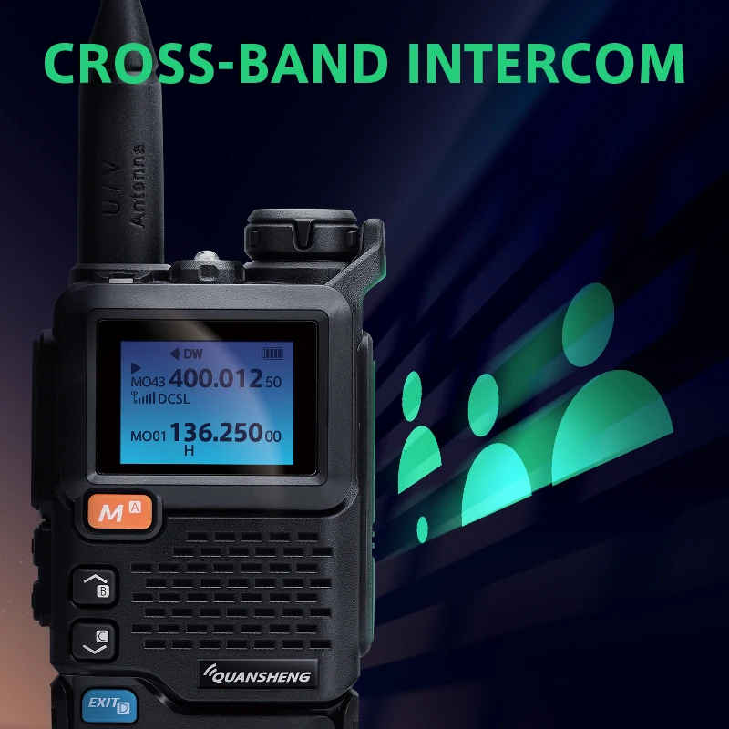 Quansheng Uv5r Plus Dual Band Walkie Talkie Ham Radio 5W UHF VHF Two Way Radio