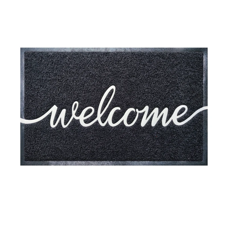 Jkhousehold Home Indoor Outdoor Floor Mat Welcome logo Pvc Coil Door Mat