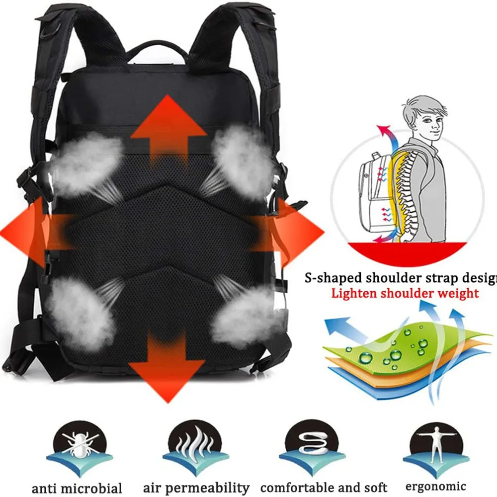 FREE SAMPLE Practical Assault Backpack Creative Large Bag Training 3 Day Assault Bag