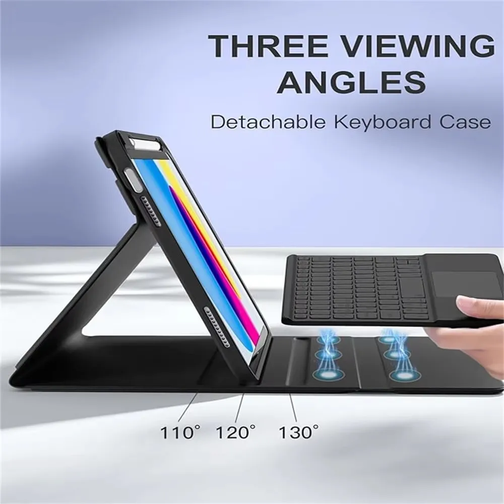 air detachable folio cover backlit keys pen holder-2