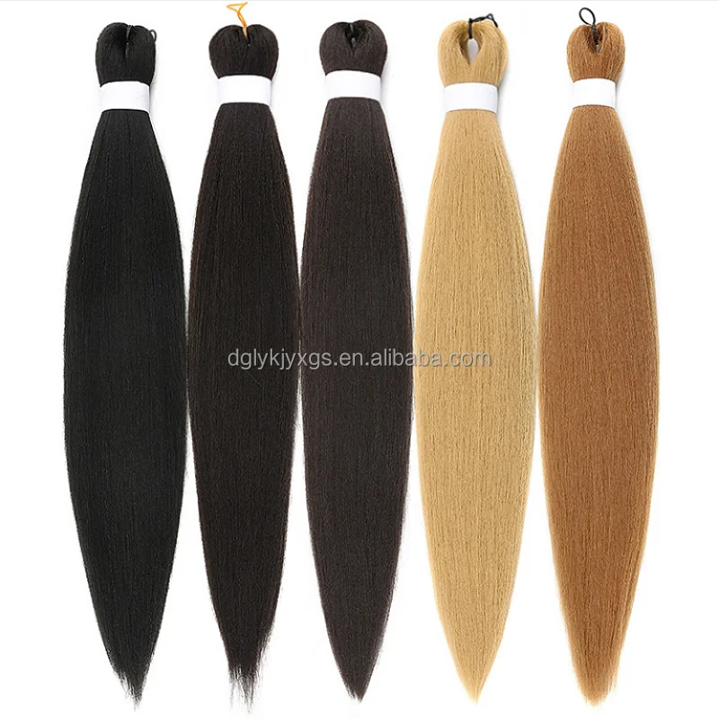 Lw42qt Solid Color 26inch Ez Braided Hair Wholesale Braiding Hair Pre
