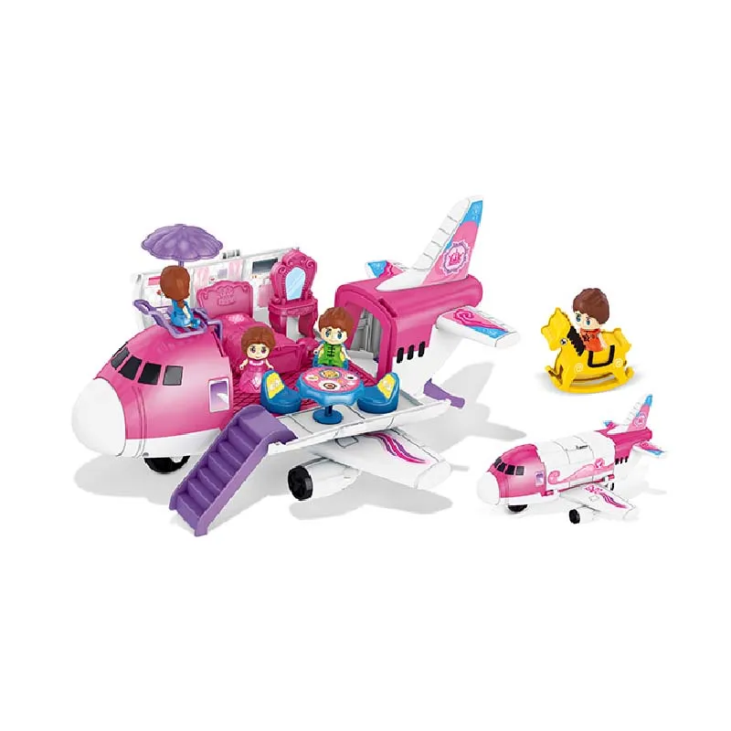 Set di giocattoli per auto aereo da trasporto e aereo Terynbat adatto per ragazzi e ragazze di età superiore ai 3 anni