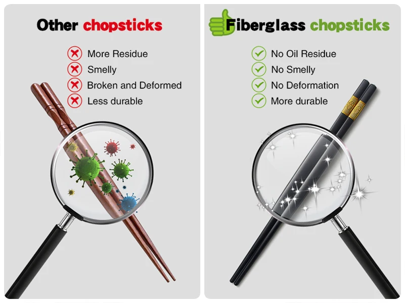 Custom Pet Fiberglass Alloy Chopsticks Reusable Japanese Sushi Chop Stick Colorful Cherry