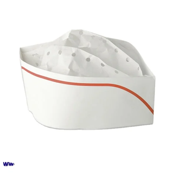 100x Forage Hats Chef Headwear Disposable Catering White Hat Disposable Hygiene 