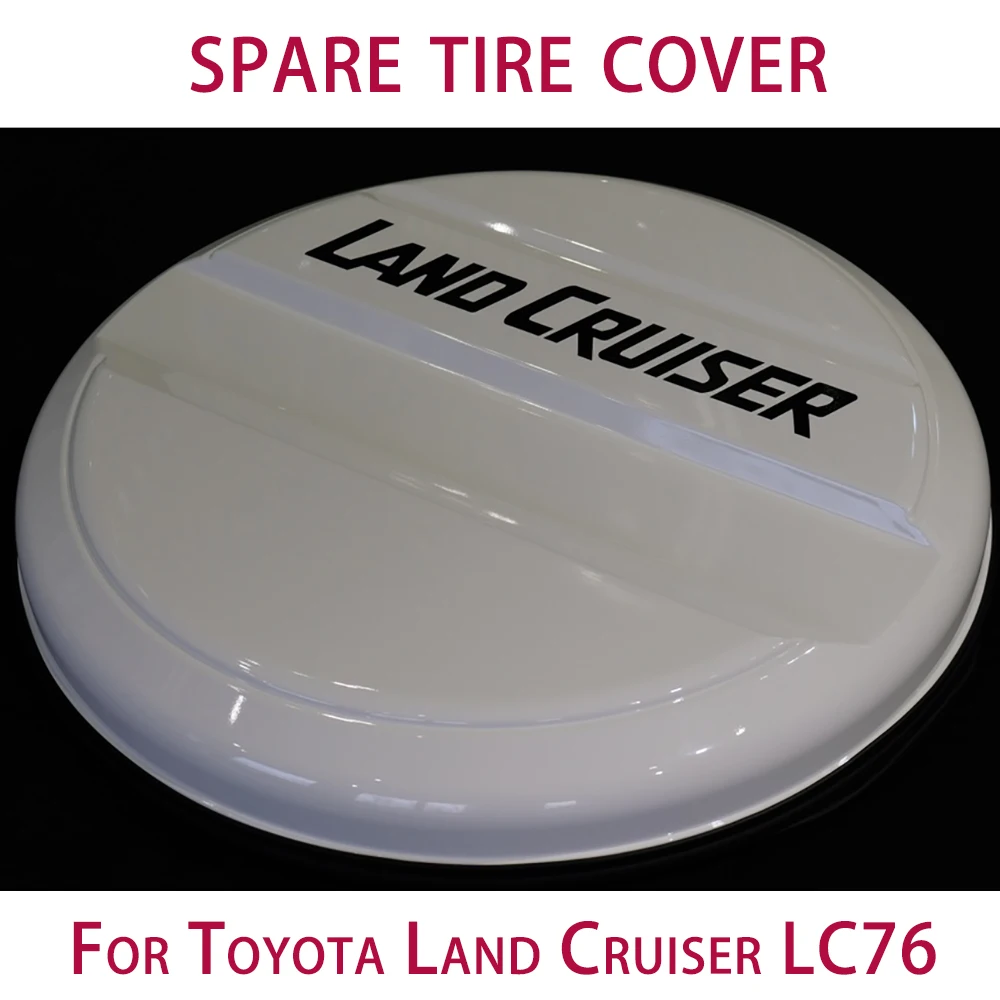 トヨタ LC76 ランドクルーザー用 スペアタイヤカバー PVC製ホワイト