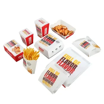 Wholesale Take Out French Fries Fried Chicken Packaging Food Box ...