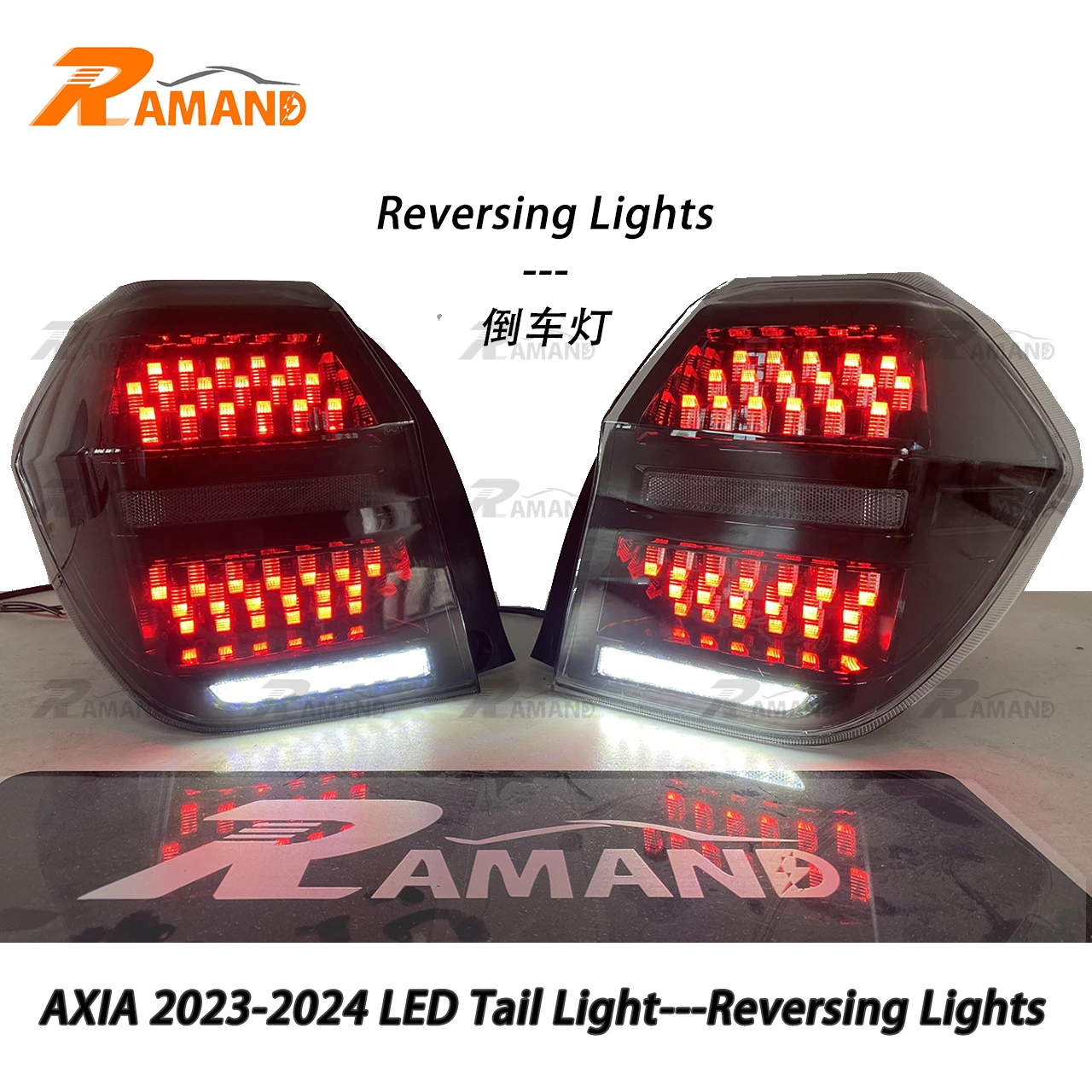 4WD Pickup Modified Tail Lamp for Axia 2023-2024 Taillights Assembly Smoke and Clear Tail Light for Axia 2023 Accessories