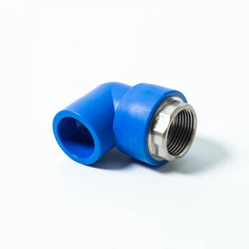 High Quality Blue Water Supply Plumbing Pipes And Fittings PE Copper Inner Wire 90 Degree Elbow