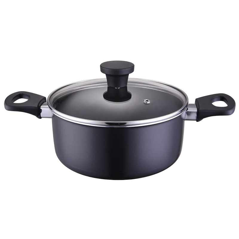 8 Pieces Roller Coating Aluminum Tencere Seti Casserole Fry Nonstick