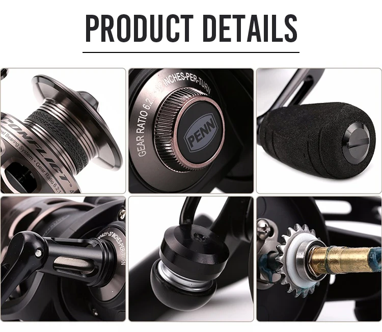 high quality penn conflict spinning reel