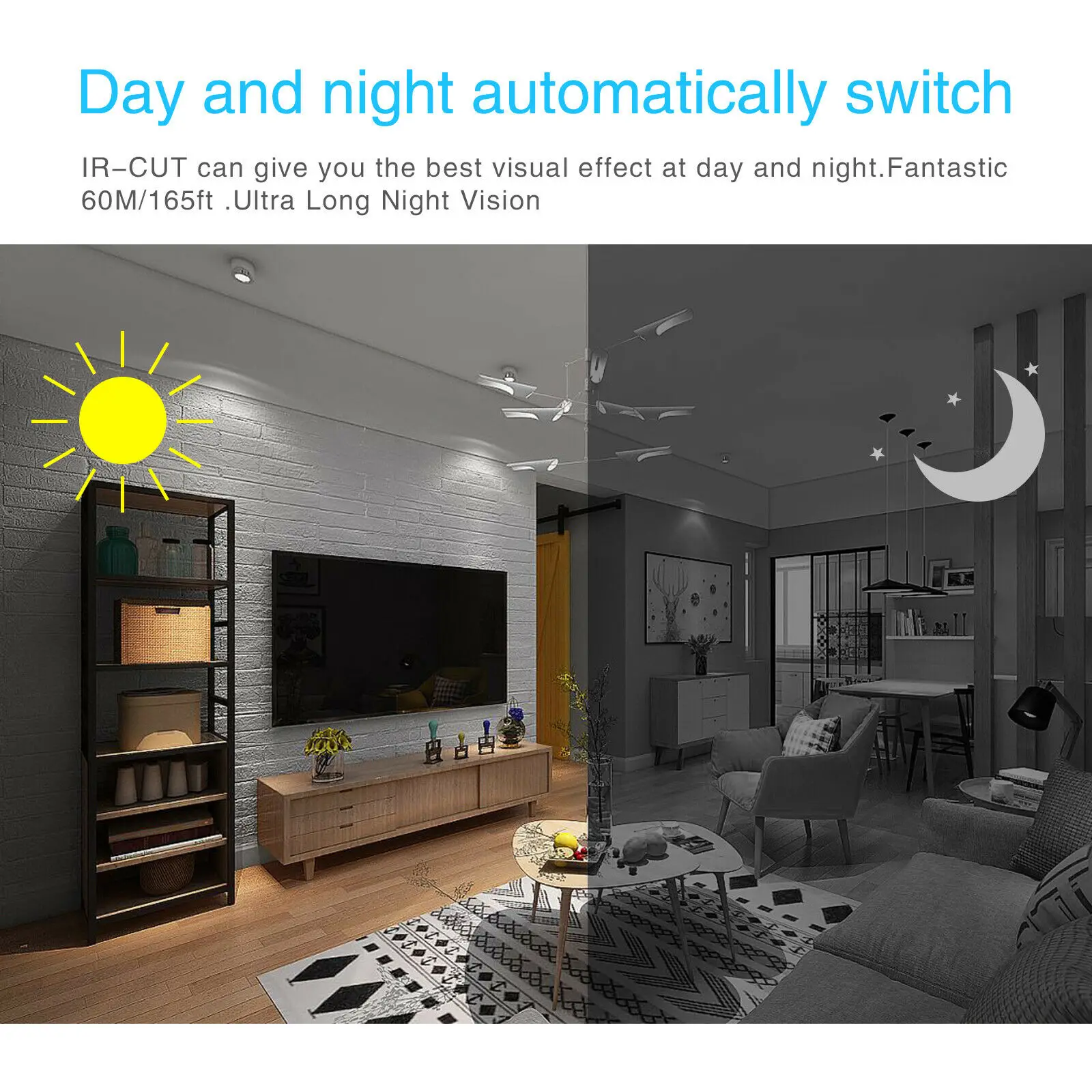 Anspo 2MP AHD Analog CCTV Security Bullet Camera IP66 Outdoor Waterproof AHD CVI TIV 1080P 5MP BNC Camera System