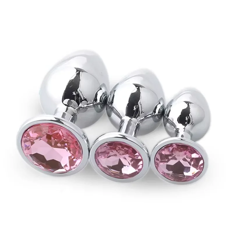 Stainless Steel Anal Plug Set - 3 Piece Adult Play Toys for Anal Pleasure | 100% Waterproof Butt Plug for Enhanced Experience Stainless Steel Anal Plug Set - 3 Piece Adult Play Toys for Anal Pleasure | 100% Waterproof Butt Plug for Enhanced Experience