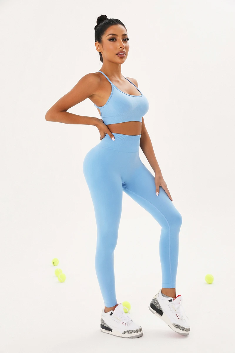 Aola Seamless Yoga Set 2/3/5 Pcs Sports Suit Female Workout Clothes ...