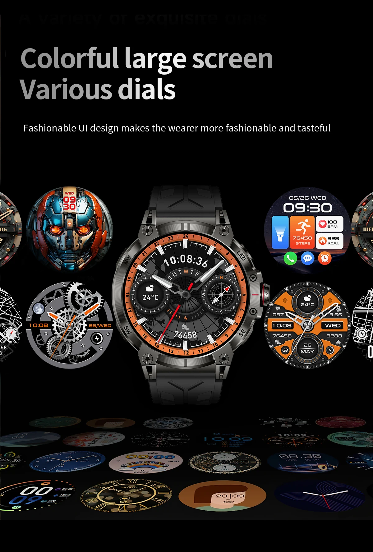 2025 Kc89 Outdoor Sports Men Smart Watch 1.85