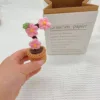 Planta en maceta de flor de ciruelo en miniatura terminada