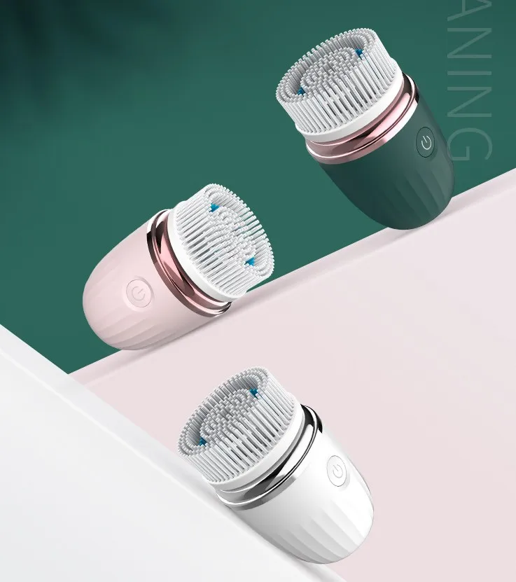 Ultrasonic facial cleansing brush ipx7 waterproof high power rotating hard facial cleansing brush