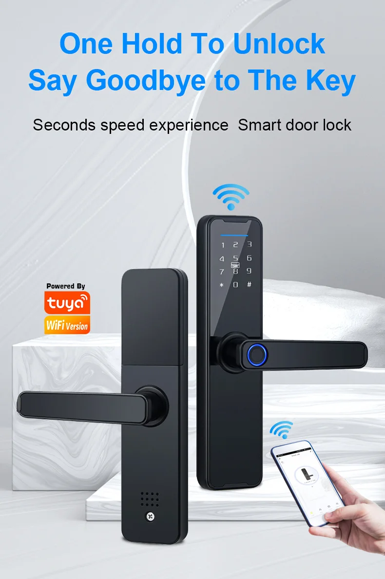 Tediton Wholesale Price Intelligent Lock Wifi App Fingerprint Fechadura
