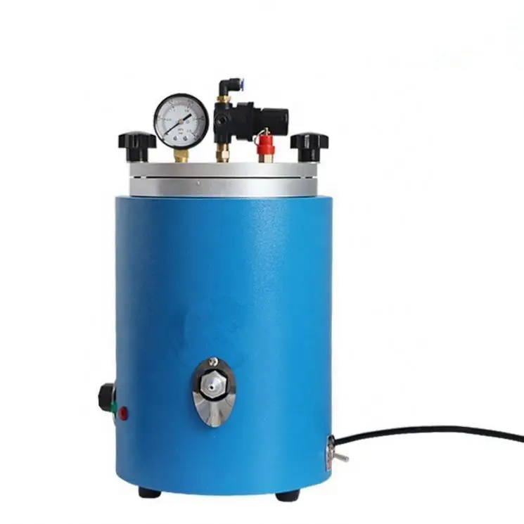 TEBAK Jewelry Making Tools Mini Wax Injection Machines Round Barrel Double Nozzle Wax Injector