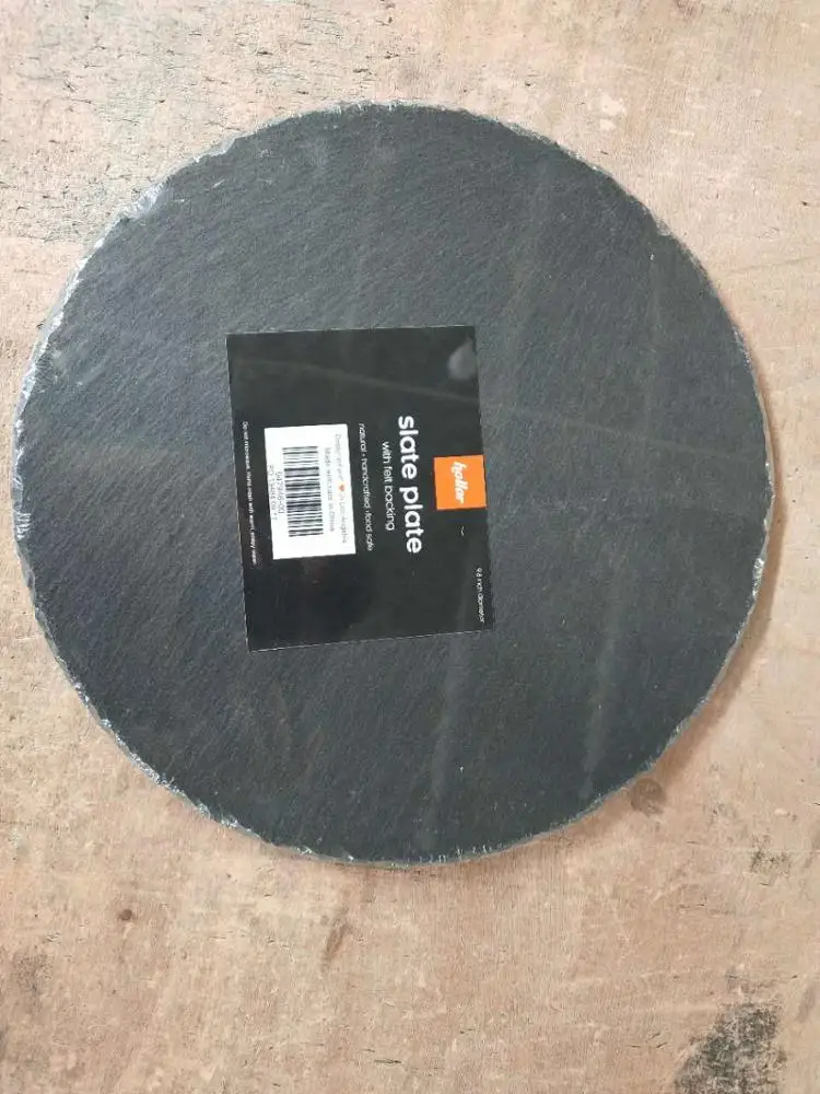 Wholesale Hot Plate Slate Stone Restaurant Table Mats Round Serving