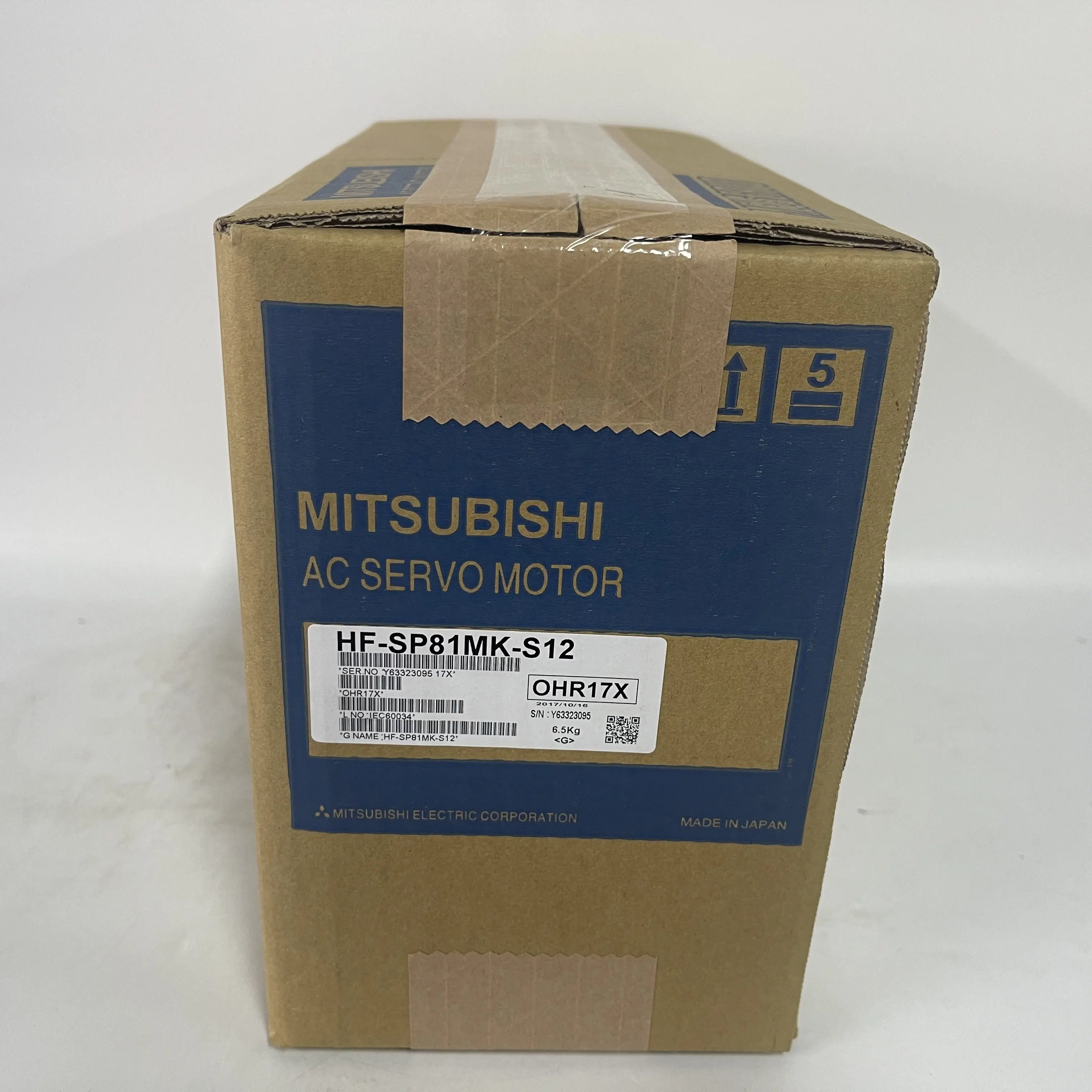Mitsubishi AC Servo Motor HF-SP81MK-S12