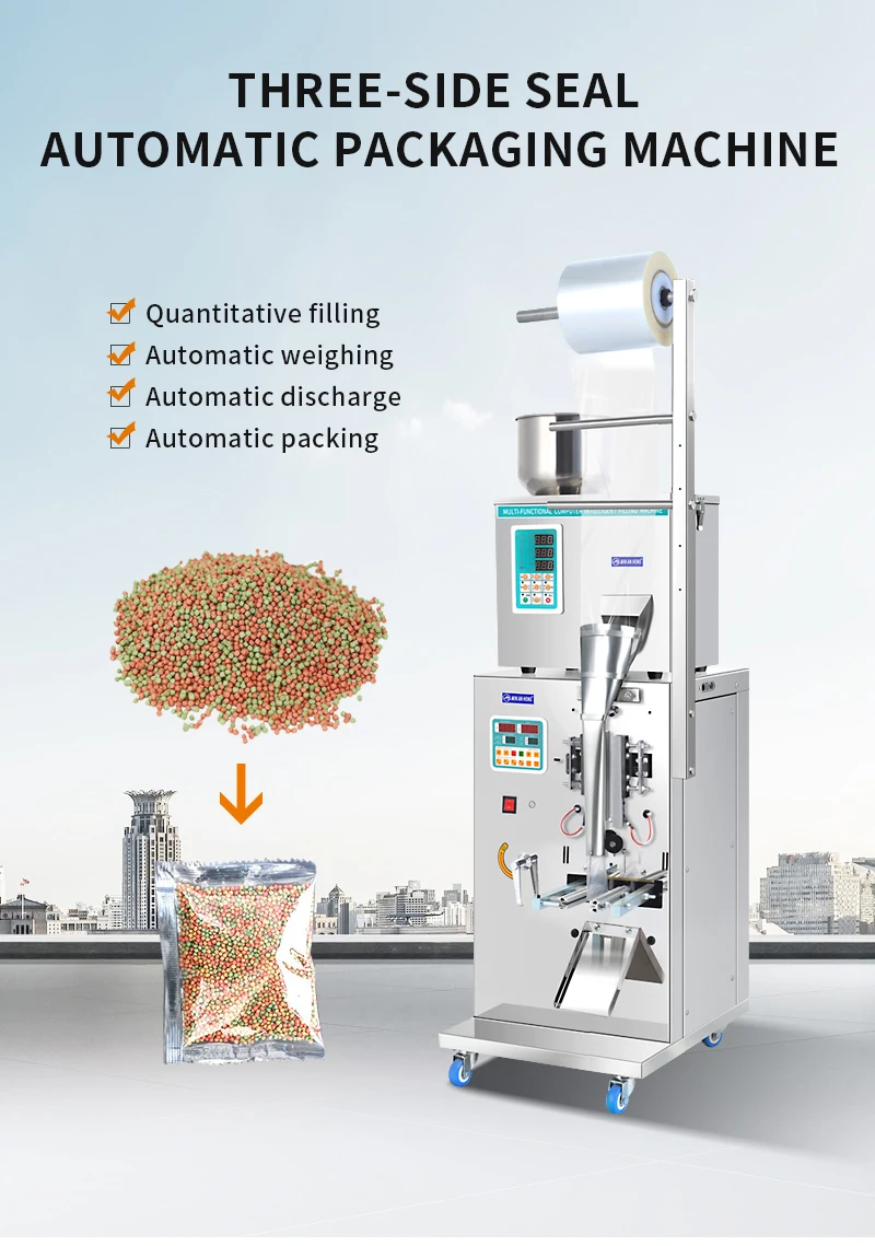 Small food pouch packing machine dehydrated fruits and vegetables bag spice sachet filling packaging machine