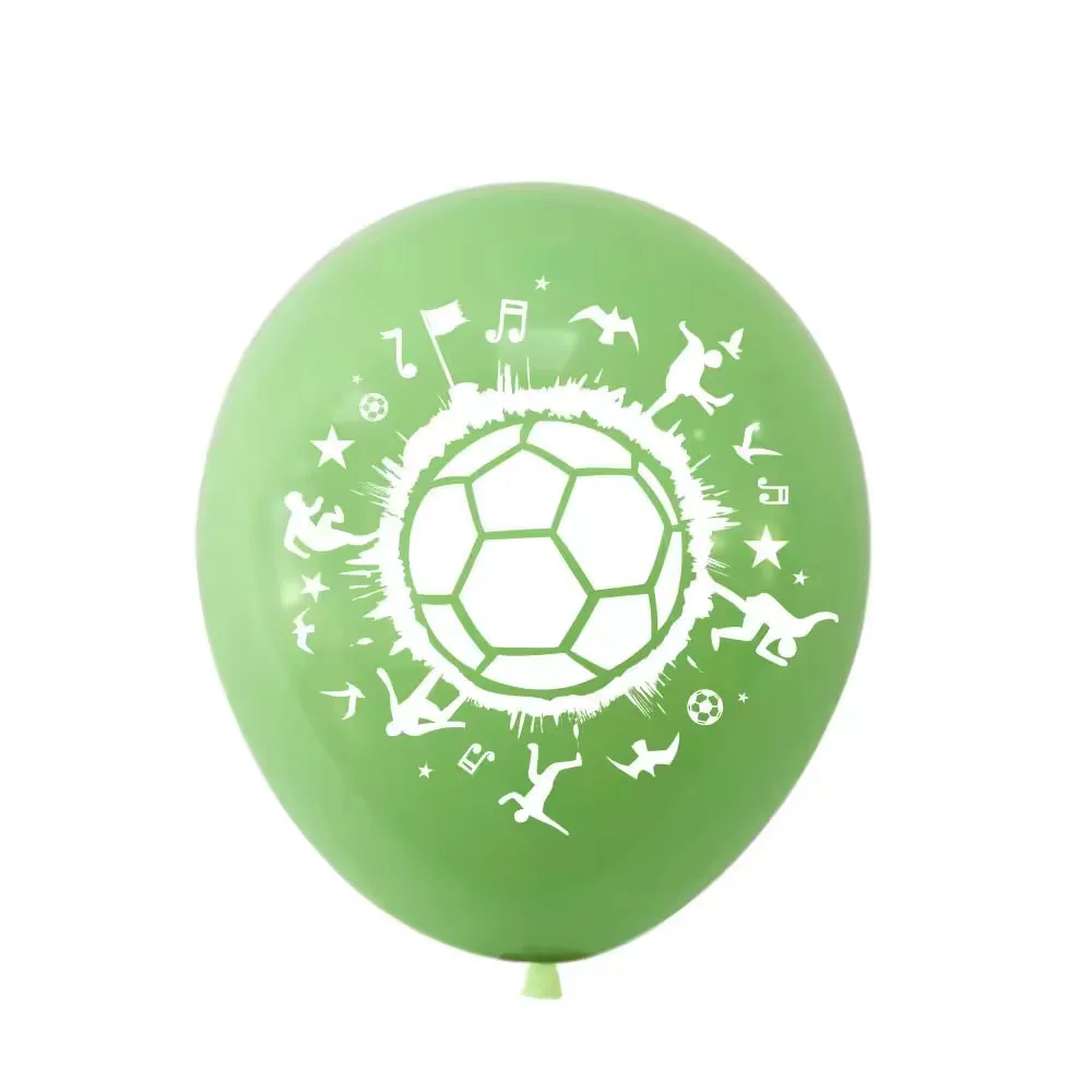 2026 FootballWorld Football Theme Thick Aluminum Balloon Football Goal Net Flame Design Party Decor Setup Sets