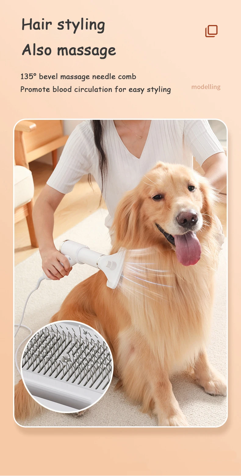 Dog Dryer 110v 220v 2in1 Comb Pet Hair Dryers Cat Puppy Grooming Dogs