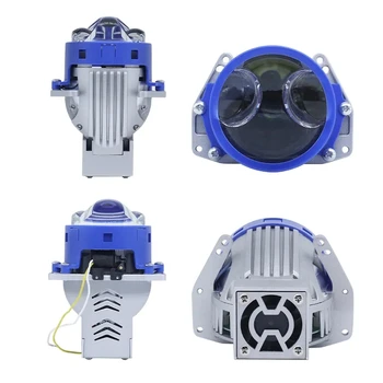 new product P60 double laser projector headlight high/low beam dual laser projector lenses