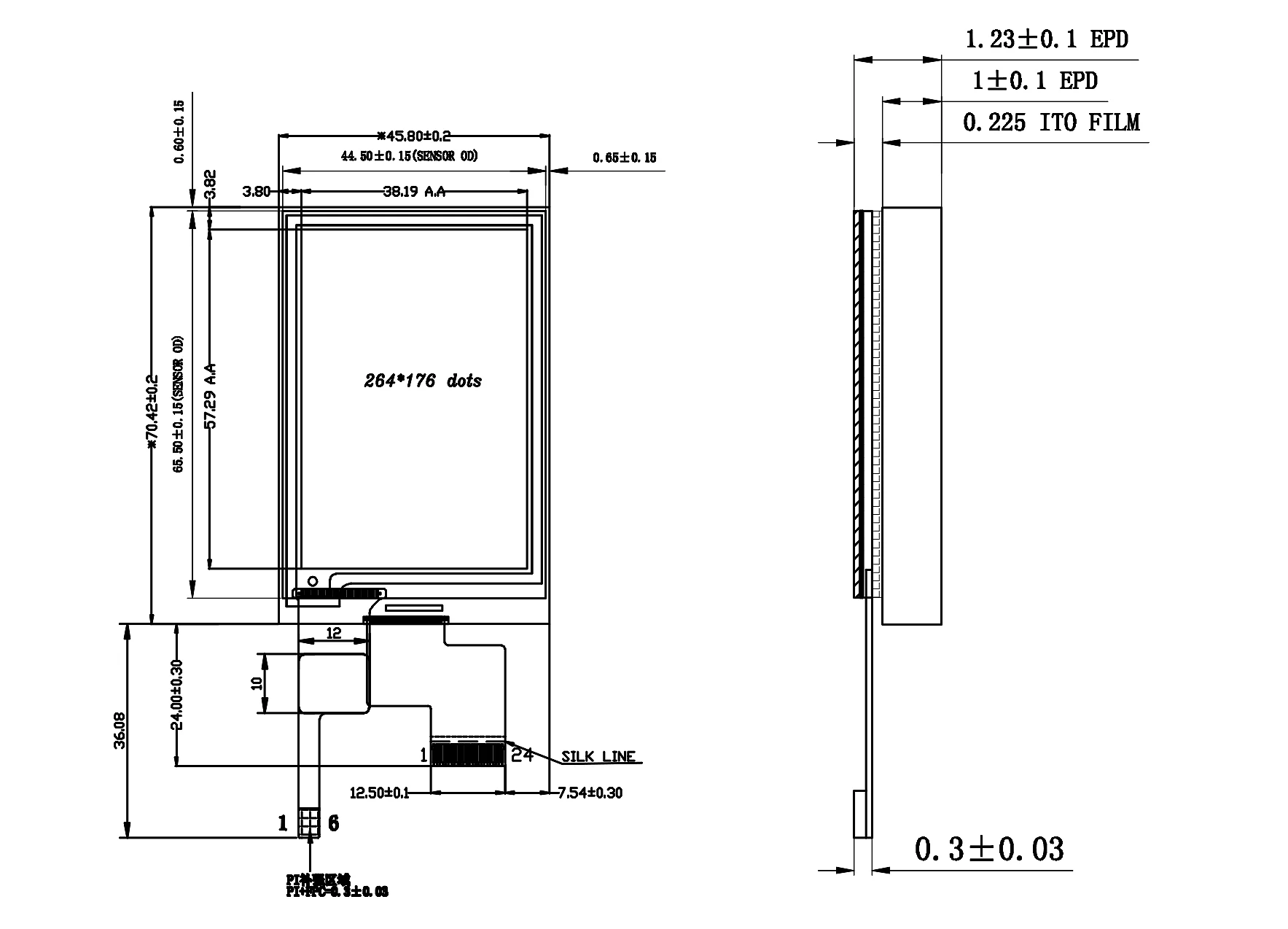 Eink 2.7'' Touch Screen Goodisplay Cheap 2.7 Inch Eink Display