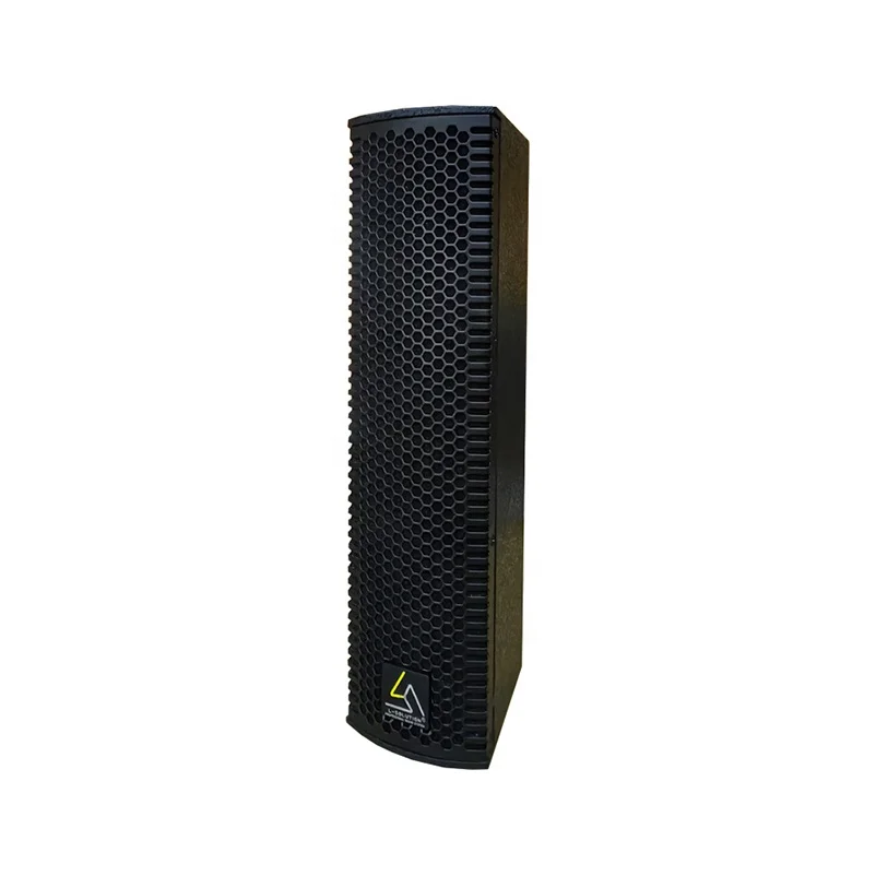 2 Pcs L4 Active Column Speaker Line Array with Neodymium Magnet Hi-Res Audio Portable Design Wood Shell Durable & Eco-Friendly