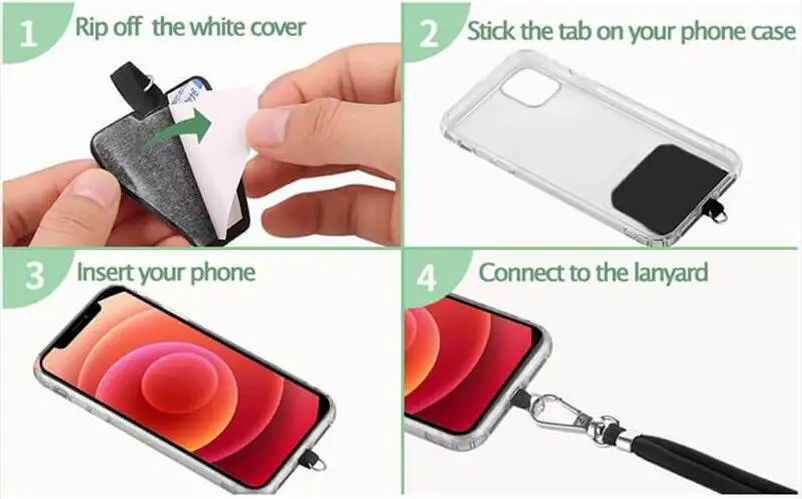 Universal Crossbody Nylon Patch Phone Lanyards