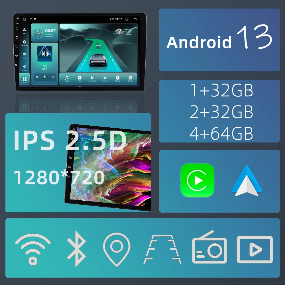 IPS Touch Screen Android 13 Stereo Car Video Player for BMW 5 Series X5 E36 E53 Carplay Auto Radio GPS Navigation