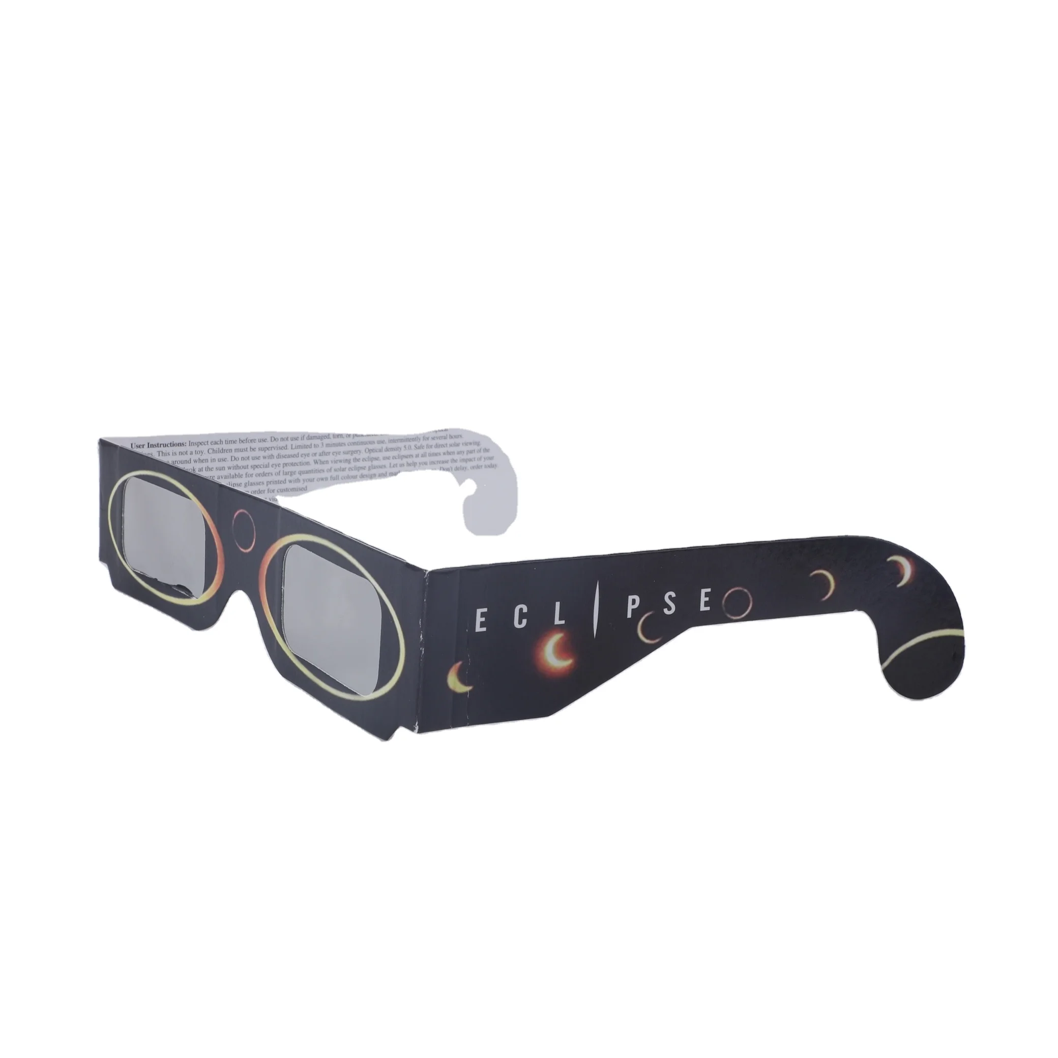 Factory Wholesale Iso Certified Solar Eclipse Glasses Customized Design Solar Eclipse Viewing