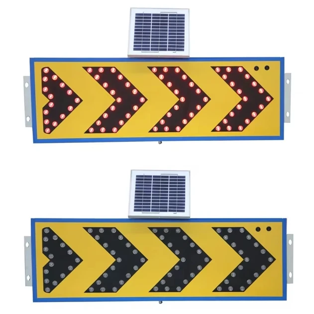 LED Lights Flashing Arrow Direction Solar Traffic Signs - Road Safety Sign, Solar Traffic Sign
