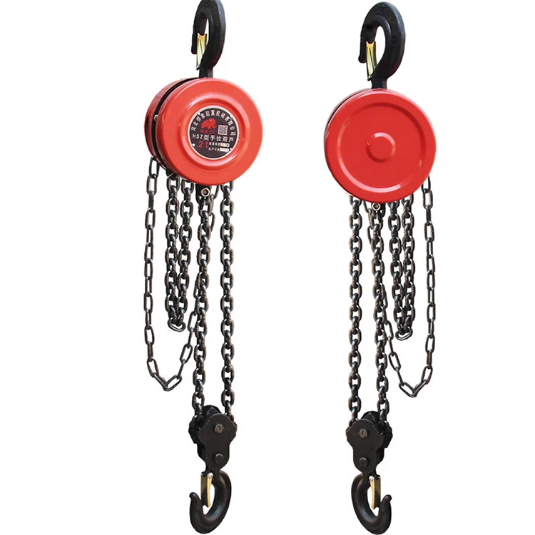 High Quality Factory Direct Supply Small 2 Ton Hand Lifting Chain Block Chain Pulley Block Manual Crane