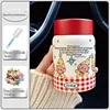 Cepillo de copa con forma de estrella a cuadros rojos + pegatina 3D