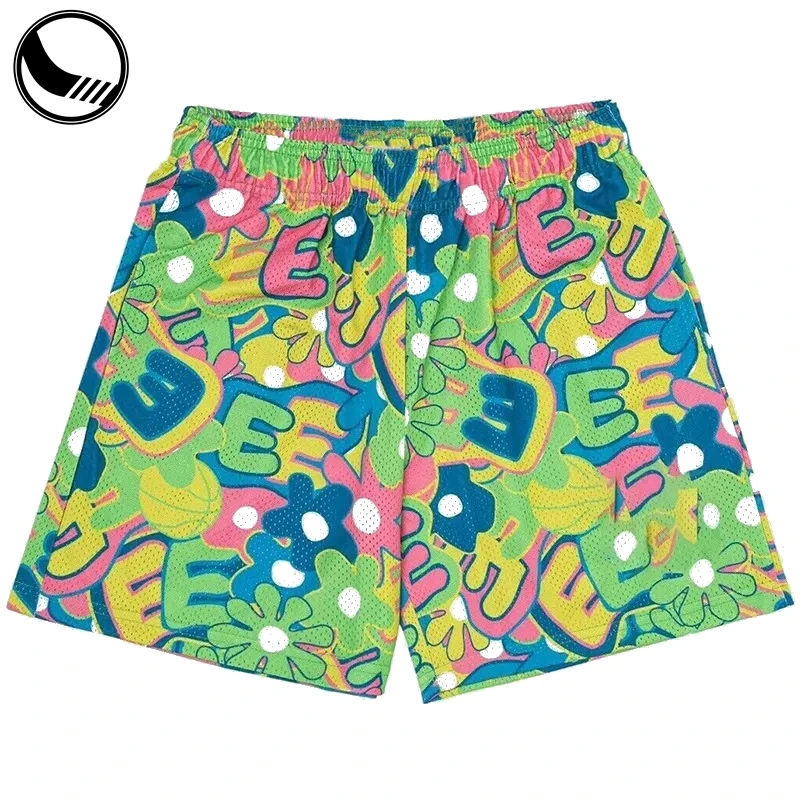 BETHERIVAL Cropped Fit Polyester Blank Mesh Basketball Shorts Custom Logo Summer Basic Plus Size Men's Printed Shorts for Men details