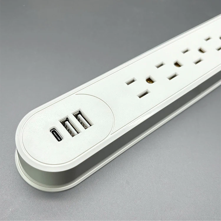 VNX Hot Selling Professional 6Gang With Two USB and Type-C Outlet USA Standard 16A Extension Socket for Home