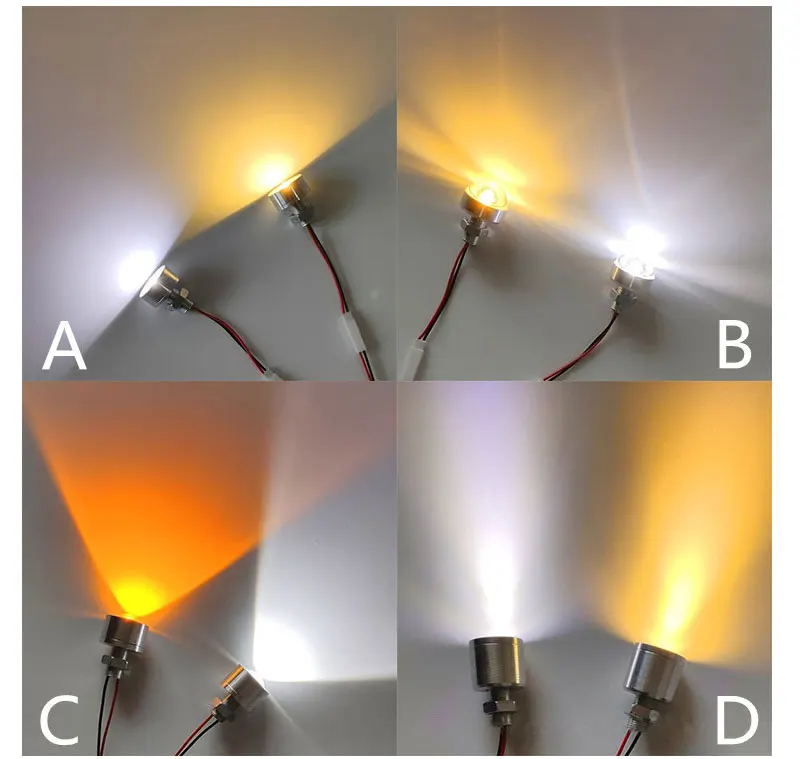 PATIKIL 3V - 6V 5mm LED Luce Emissione Diodi, 12pz Precablato Mini LED Luci Lampadina Emettitori luce Lampada per RC Fai-da-te Indicatore