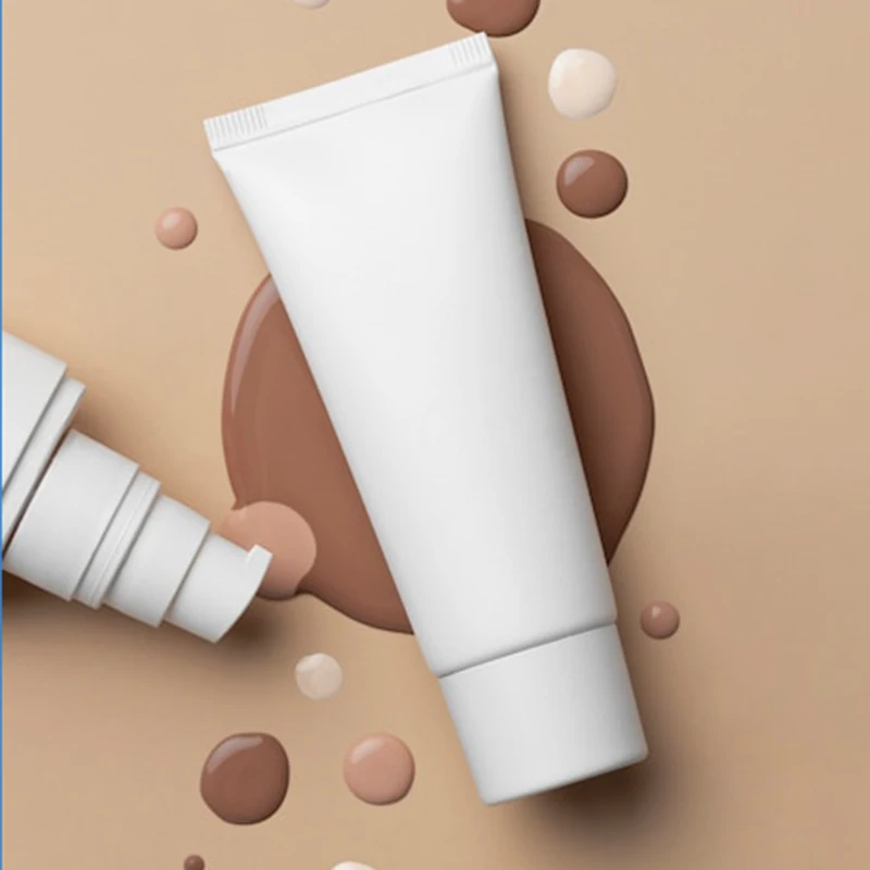 Cosmetic Container HDPE Tube with Screw Cover Skin Care Packaging Plastic 50ml Cosmetic Free Sample Eye Cream Led Tube